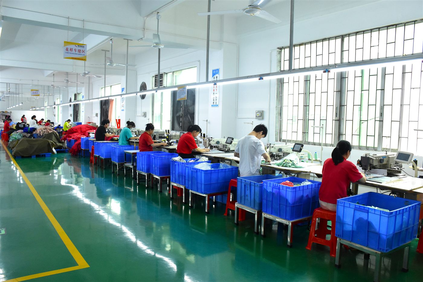 Bag stitching production line
